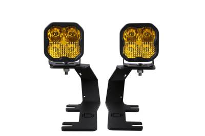 Diode Dynamics - Diode Dynamics SS3 Pro Amber Combo Ditch Light Kit For 14-19 Chevy Silverado - Image 1