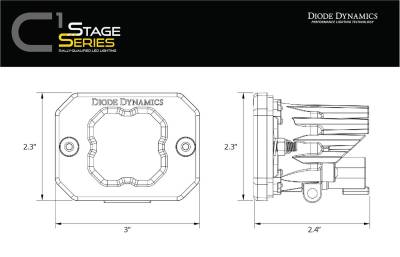 Diode Dynamics - Diode Dynamics SSC1 White LED Sport Flush Mount Universal Reverse Light Kit - Image 2