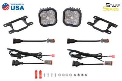 Diode Dynamics - Diode Dynamics SS3 Type AS White Sport LED Universal Fog Light Kit W/ Backlight - Image 2