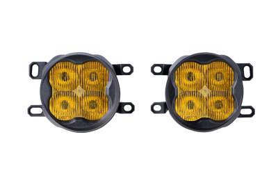 Diode Dynamics - Diode Dynamics SS3 Type CGX Amber Pro LED Universal Fog Light Kit W/ Backlight - Image 1