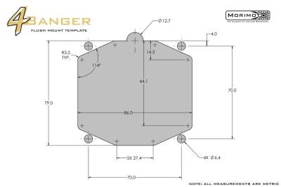 Morimoto - Morimoto 4Banger NCS Amber Combo Beam 5700K LED Light Pod Kit Universal Mount - Image 4