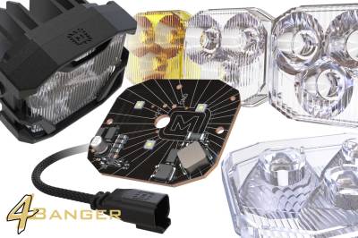 Morimoto - Morimoto 4Banger NCS Amber Wide Beam 5700K LED Light Pod Kit Universal Mount - Image 5
