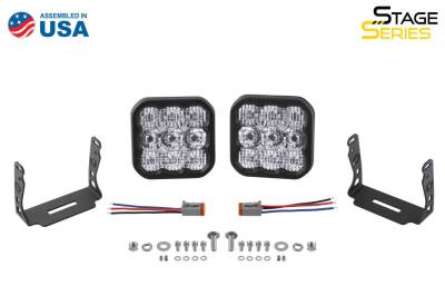 Diode Dynamics - Diode Dynamics SS5 White Sport Universal Driving Light Pod Kit W/ Wiring Harness - Image 2