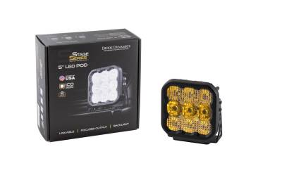 Diode Dynamics - Diode Dynamics Stage Series 5" Amber Sport Universal Single LED Combo Light Pod - Image 4