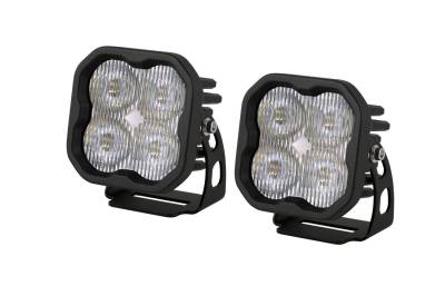 Diode Dynamics - Diode Dynamics SS3 White Sport Universal LED Fog Light Pod Set W/ Wiring Harness - Image 1