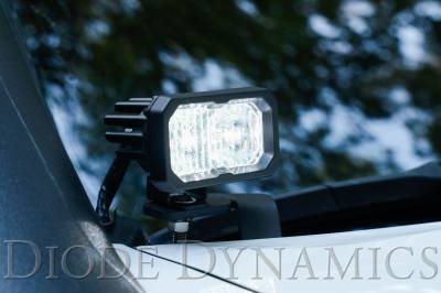 Diode Dynamics - Diode Dynamics SS2 Pro White Universal Fog Light Pod Set W/ Amber Backlight - Image 5