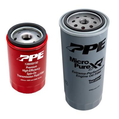 PPE - PPE MicroPure Extreme-Performance Oil Filter & Double Deep Spin-On Transmission Filter For 01-19 6.6L Duramax - Image 1