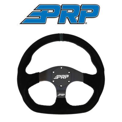 PRP Comp-R Suede Steering Wheel Black Stripe For Polaris RZR/Can-Am Maverick - Image 1