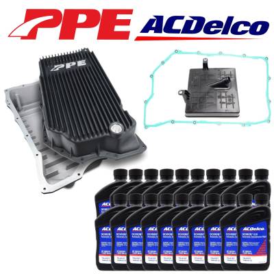 ACDelco - PPE Black Deep Transmission Pan/ACDelco Service Kit For 20+ GM 2500HD/3500HD L5P - Image 1