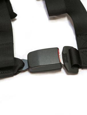 PRP Seats - PRP 4.2 New Glory Black & Gray 4-Point Adjustable 2" Belt Harness W/ Auto Latch - Image 2