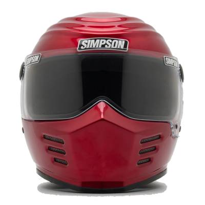 Simpson Racing Products - Simpson Racing Products Outlaw Bandit Motorcycle Helmet - Candee Red - Image 2