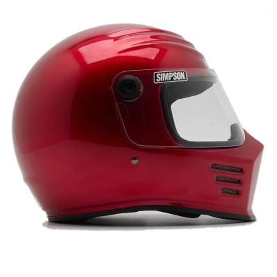 Simpson Racing Products - Simpson Racing Products Outlaw Bandit Motorcycle Helmet - Candee Red - Image 3