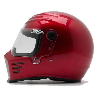 Simpson Racing Products - Simpson Racing Products Outlaw Bandit Motorcycle Helmet - Candee Red - Image 5