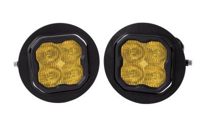 Diode Dynamics - Diode Dynamics SS3 Sport Yellow SAE Type FT Fog Light Kit W/ Amber Backlight - Image 2