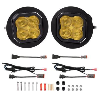 Diode Dynamics - Diode Dynamics SS3 Sport Yellow SAE Type FT Fog Light Kit W/ Amber Backlight - Image 1