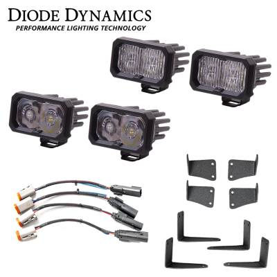 Diode Dynamics - Diode Dynamics SSC2 Sport Fog Light Kit W/ Amber Backlight For 2021+ Ford Raptor - Image 1