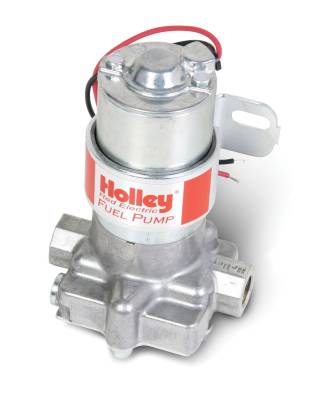 Holley 97 GPH Red Electric Fuel Pump For Street/Strip Applications Gasoline Only - Image 1