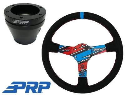 PRP Seats - PRP Shreddy Deep Dish Steering Wheel W/ 6 Bolt Hub For Polaris/Can-Am/Wild Cat - Image 1