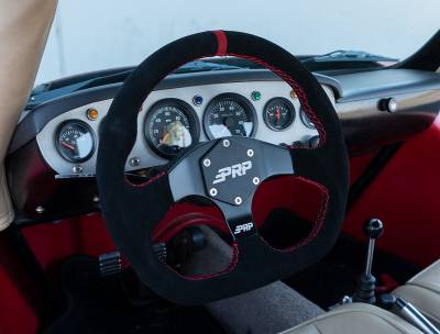PRP Seats - PRP Blue Stripe CompR Suede Steering Wheel W/ QR 6-Bolt Hub For John Deere Gator - Image 5
