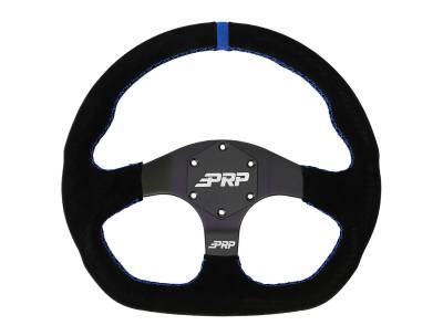 PRP Seats - PRP Blue Stripe CompR Suede Steering Wheel W/ QR 6-Bolt Hub For John Deere Gator - Image 2