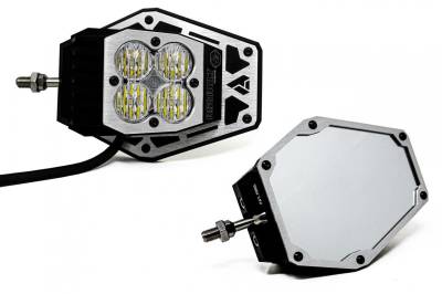 Baja Designs - Baja Designs Squadron Nighthawk Mirror UTV LED Light Kit - 1.875 in Tube Mount - Image 5