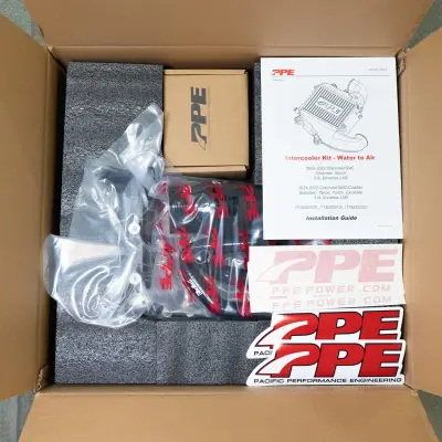 PPE - PPE Air To Water Intercooler Kit Black For 2020-2024 GM 3.0L LM2 / LZO Duramax - Image 10