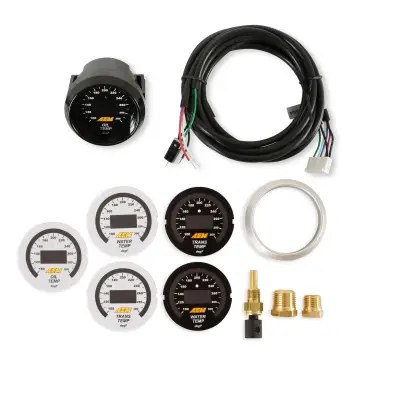 AEM - AEM Digital Oil/Transmission/Water Temperature Gauge Kit w/ Harness & Sensor - Image 6