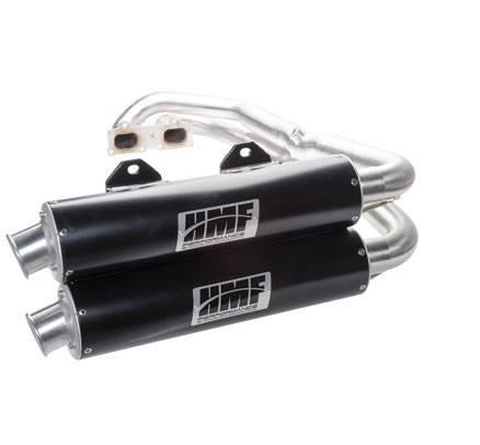 Image of HMF Racing Performance Black Dual Exhaust For 2014 Polaris RZR XP 1000