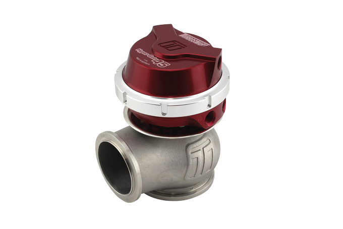 Image of Turbosmart GenV HyperGate45 14psi Red External Wastegate - V-Band Clamp