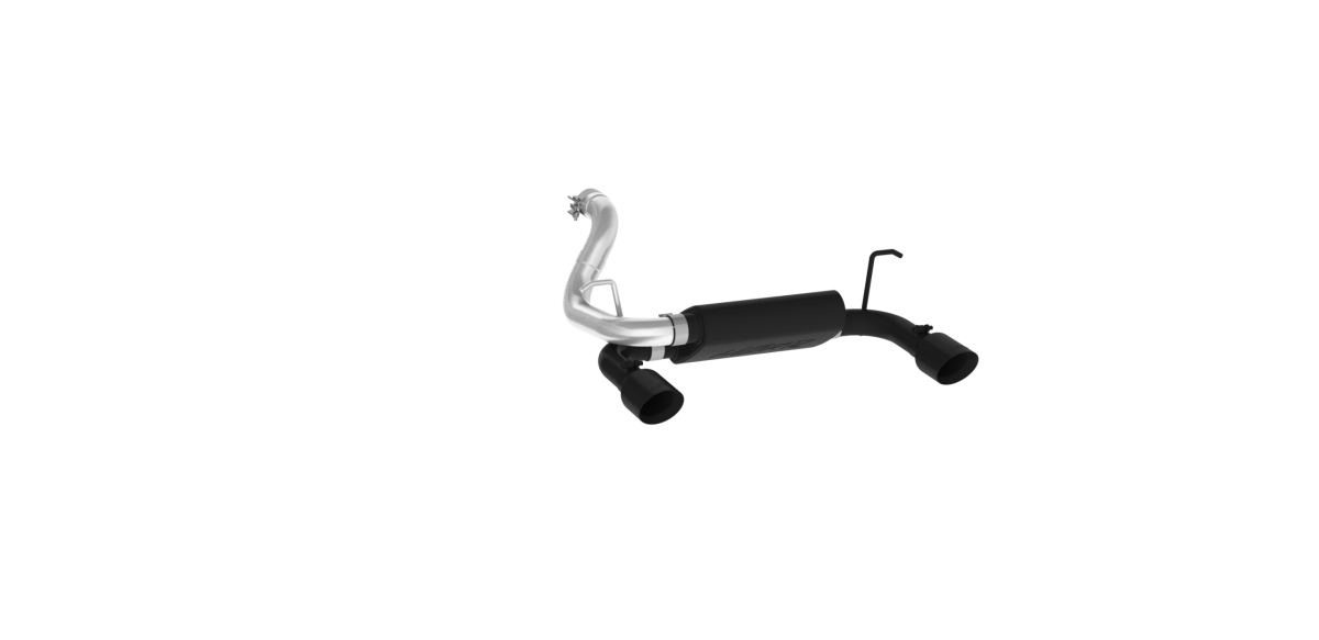 Image of MBRP Jeep 2.5 Inch Axle Back Dual Rear Exit Black Series For 18-20 Wrangler JL 2/4 DR 3.6L S5529BLK