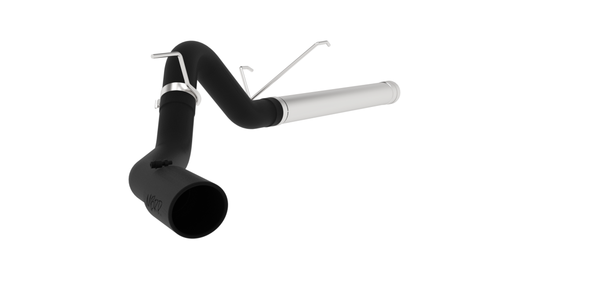 Image of MBRP 4 Inch Filter Back Single Side Black Coated For 07-09 RAM 2500/3500 Cummins 6.7L S6130BLK