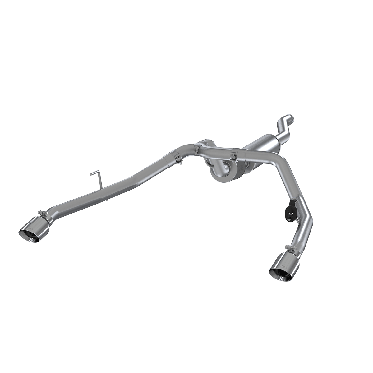 Image of MBRP Jeep 2.5 Inch Cat Back Exhaust System Dual Rear Exit Pro Series For 20-20 Jeep Gladiator 3.6L S5538304