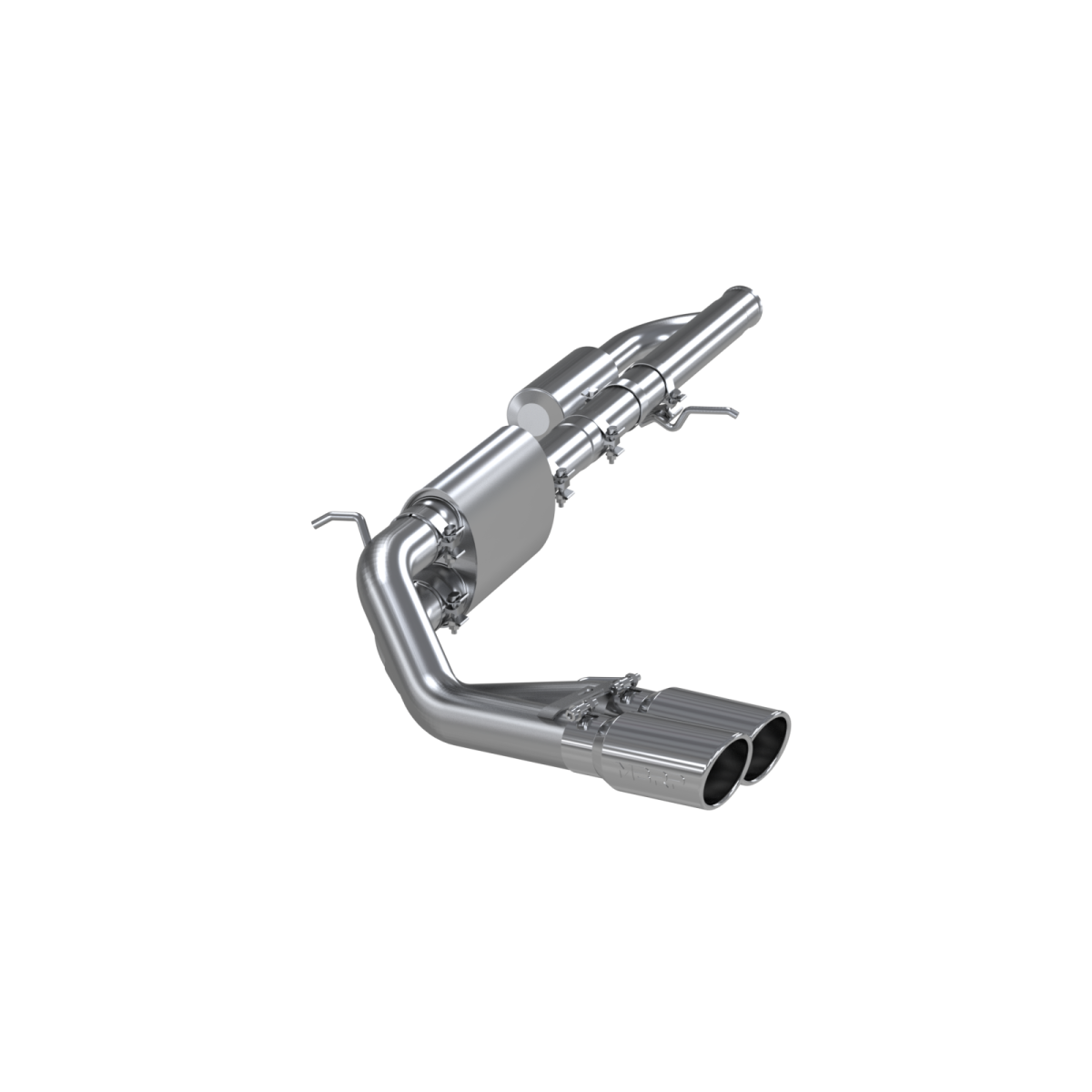 Image of MBRP 3 Inch Cat Back Exhaust System Pre-Axle Dual Outlet T304 Stainless Steel For 09-18 Silverado/Sierra 1500 4.3L V6, 5.3L V8 19-19 Silverado/Sierra 1500 4.3L V6, 5.3L V8 Limited LD S5081304