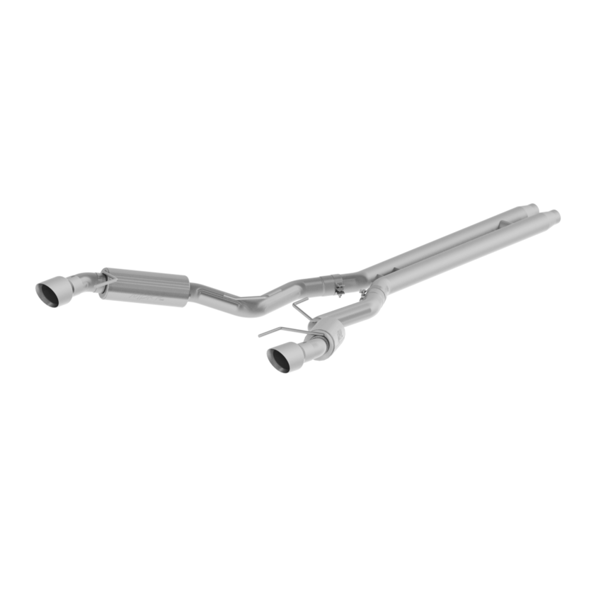 Image of MBRP 3 Inch Cat Back Exhaust System Dual Split Rear For 15-17 Ford Mustang GT 5.0 Coupe Only Race Version 4.5 Inch Tips Aluminized Steel S7278AL
