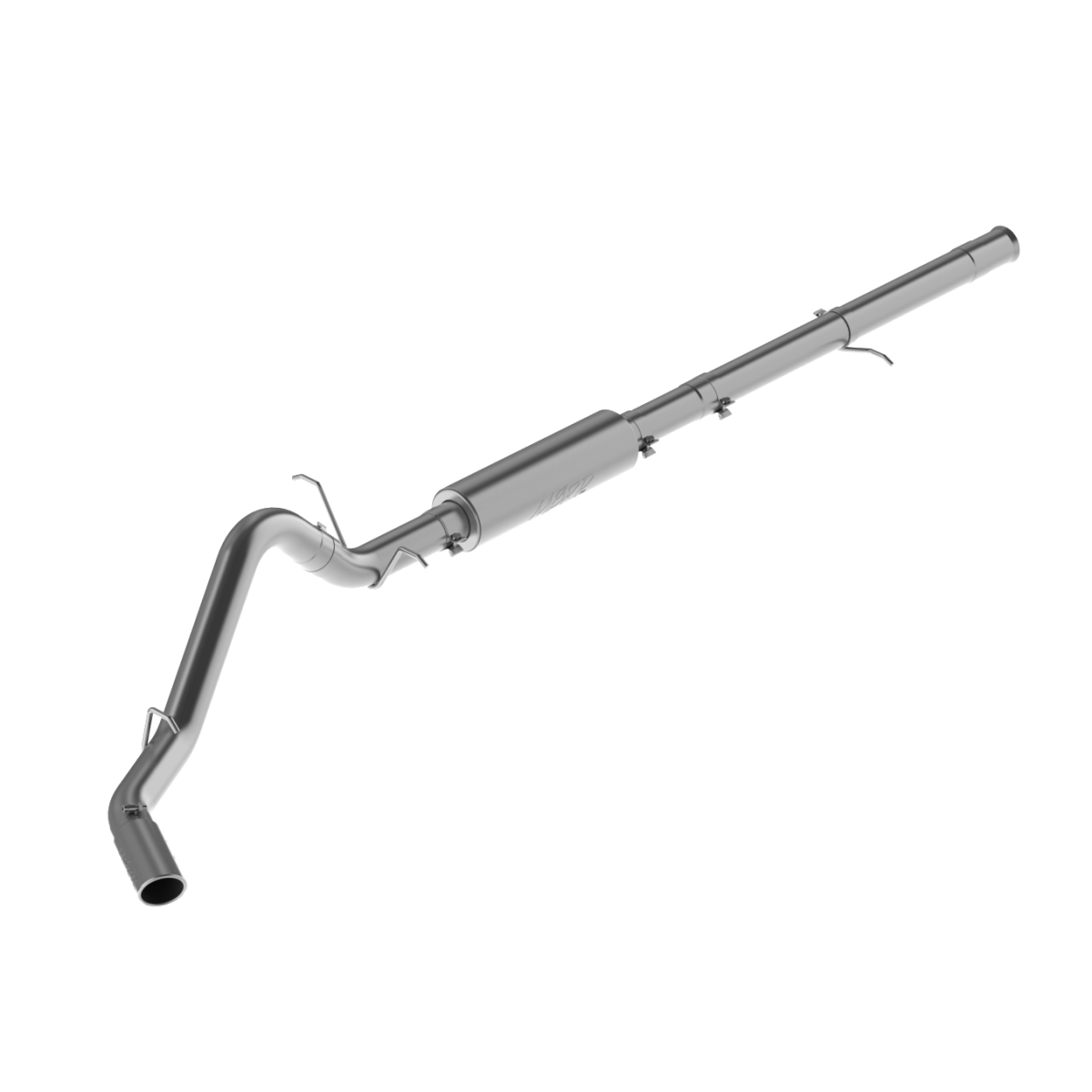 Image of MBRP 3 1/2 Inch Cat Back Exhaust System Single Side Exit For 14-18 Silverado/Sierra 1500 6.2L V8 1 Piece Driveshaft Only T409 Stainless Steel S5086409