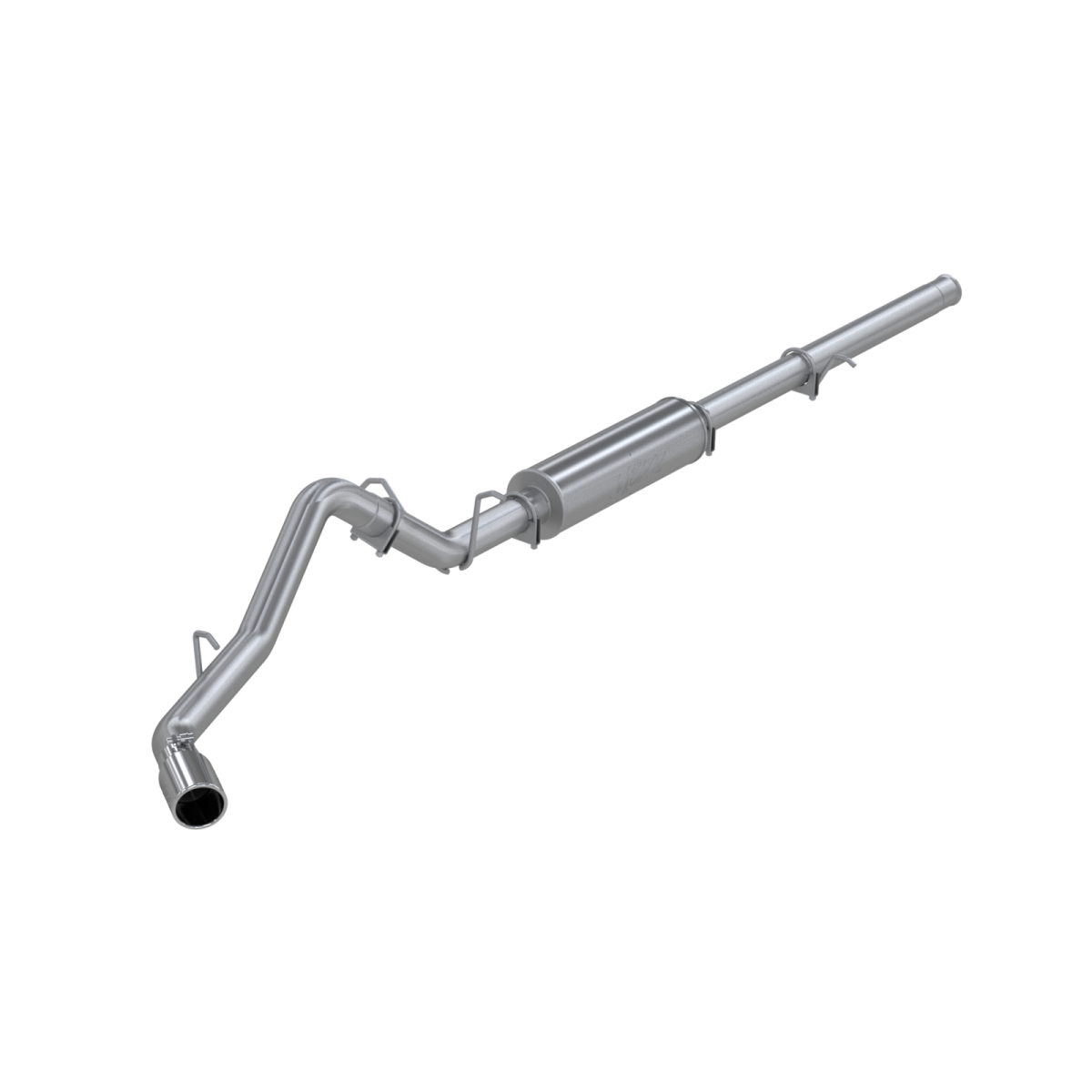 Image of MBRP Cat Back Exhaust System Single Side Aluminized Steel For 09-13 Silverado/Sierra 1500 4.8/5.3/6.0L RC/Extended Cab/Crew Cab S5054AL