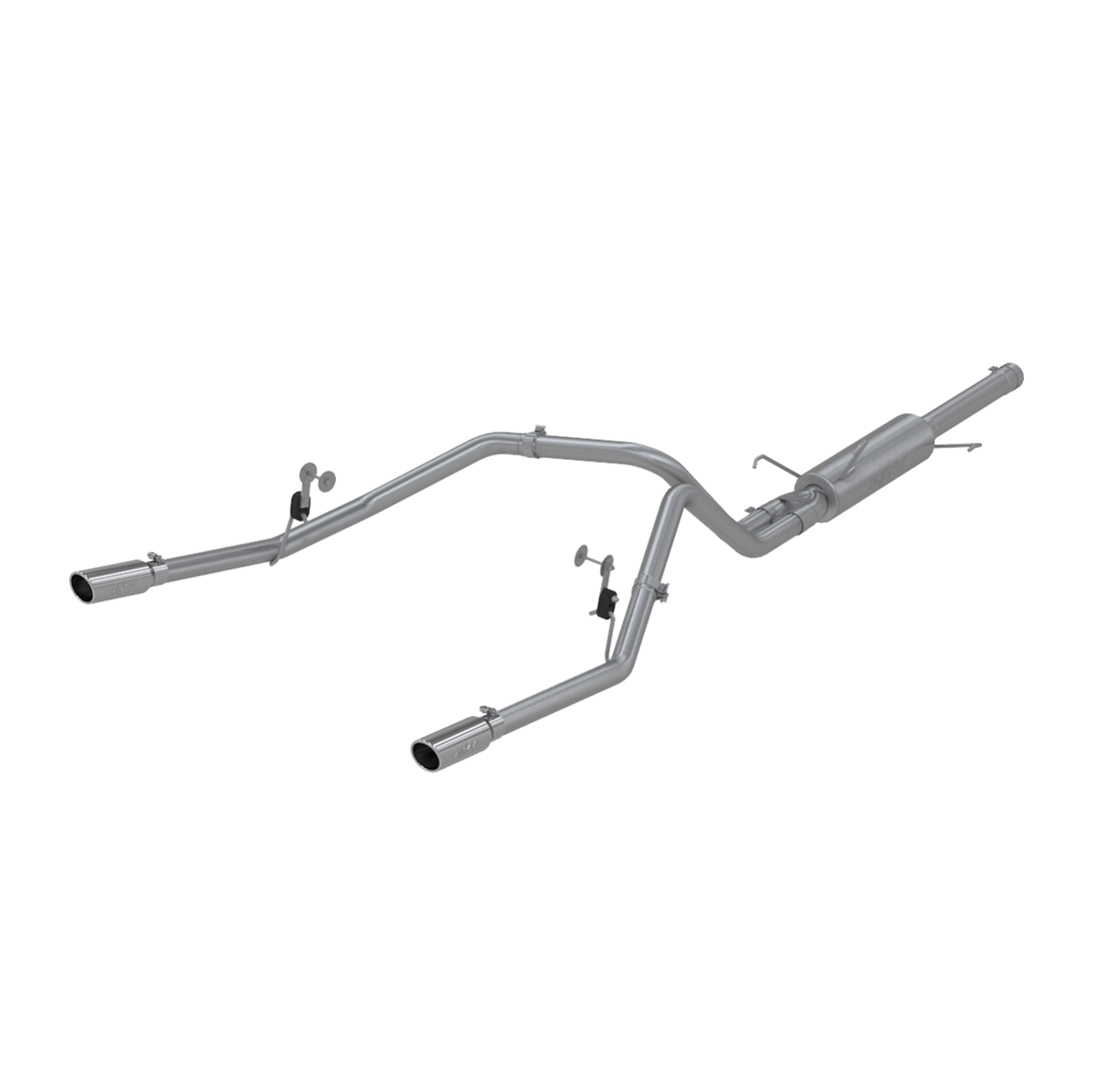 Image of MBRP 3 Inch Cat Back Exhaust System Dual Split Rear T409 Stainless Steel For 03-03 Dodge Ram Hemi 1500 5.7L S5108409