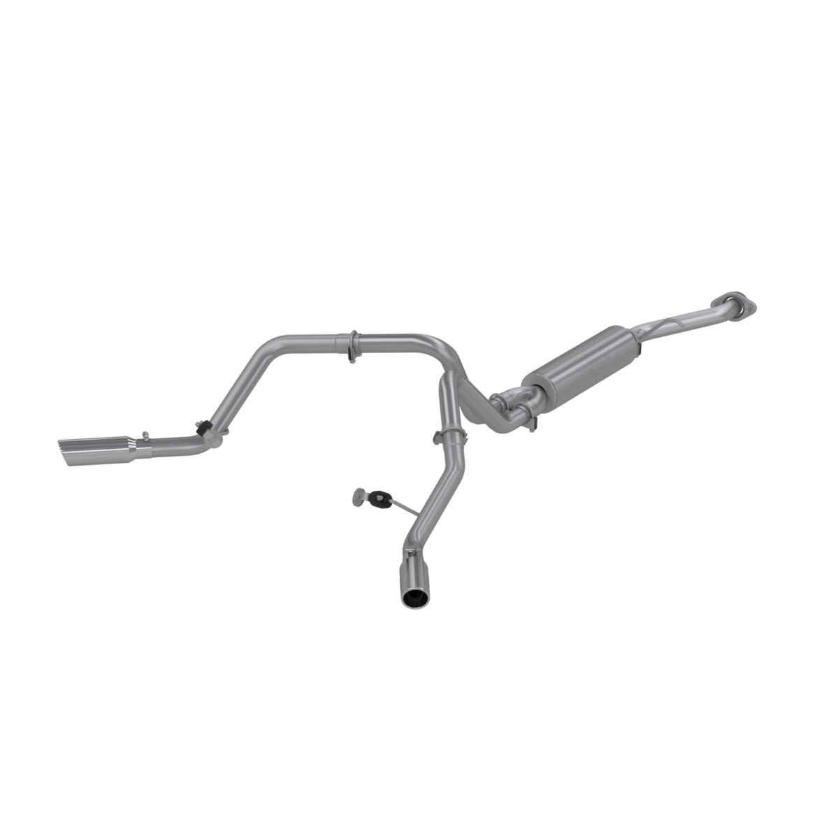 Image of MBRP Cat Back Exhaust System Dual Split Side Aluminized Steel For 03-07 Silverado/Sierra 1500 Classic 4.8/5.3L SC Short Bed S5022AL