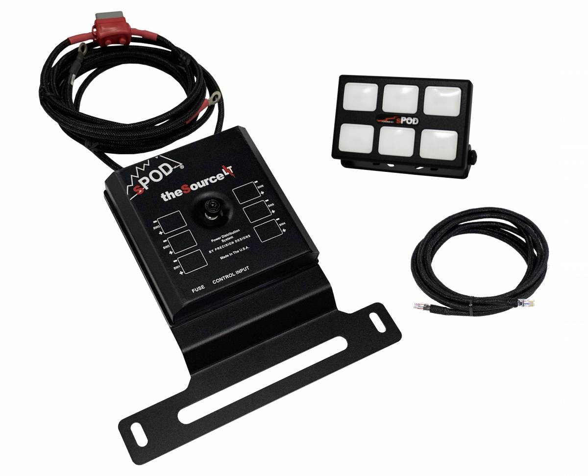 Image of sPOD SourceLT Bluetooth Mini6 Control Panel for 2019+ Jeep Wrangler JL / 2020+ Gladiator JT
