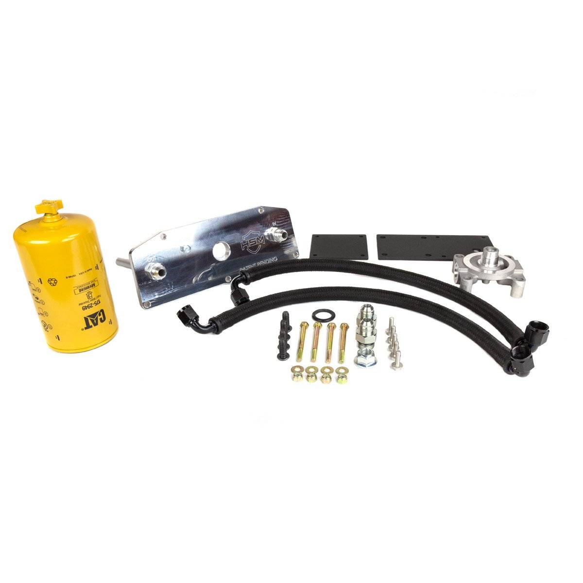 Image of H&S Lower Fuel Filter Upgrade Kit 17-21 Ford 6.7 Powerstroke Short Bed AM Tank