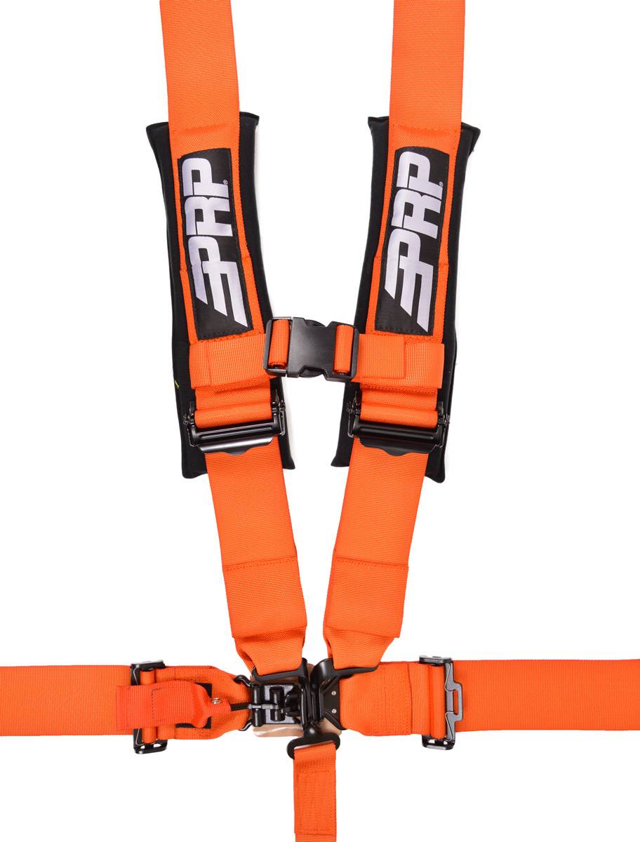 Image of PRP 5.3 Orange 5-Point Adjustable 3" Belt Harness With Auto Style Latch