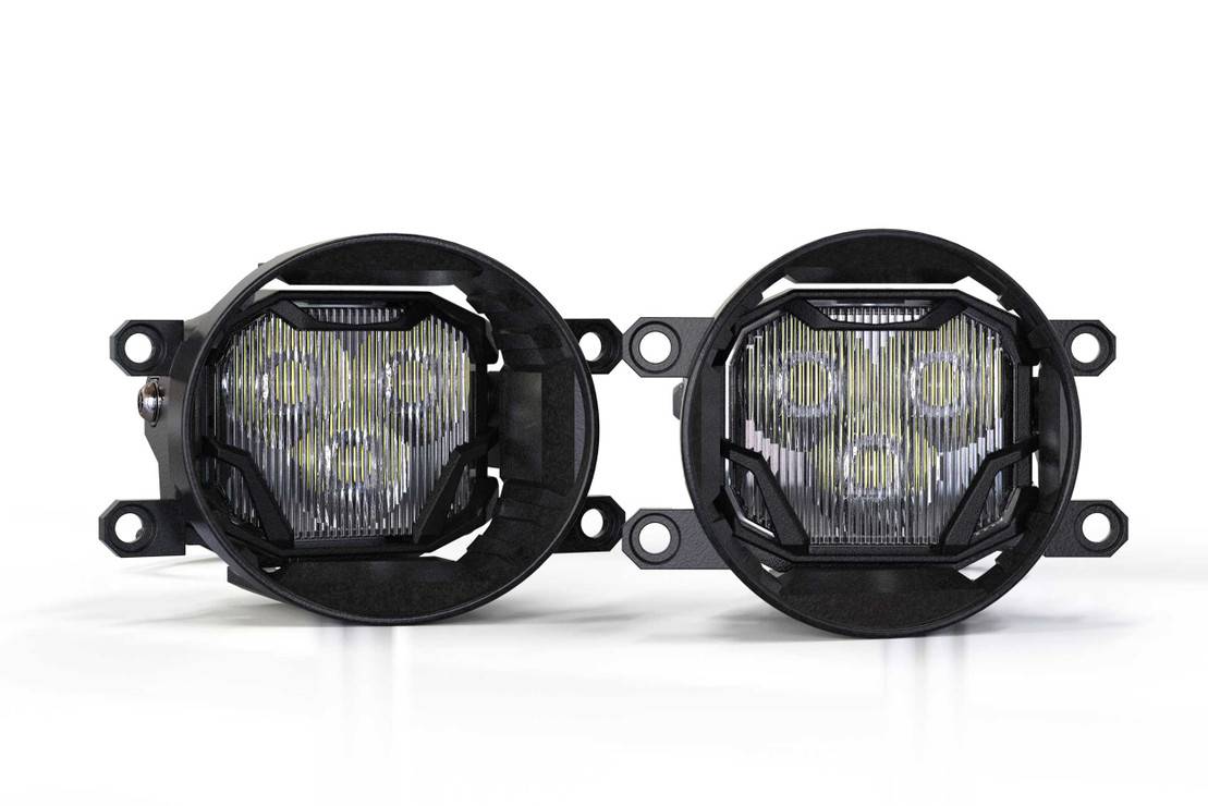 Image of Morimoto 4Banger HXB Amber Wide Beam LED Light Pod Kit For 17-19 Nissan Titan
