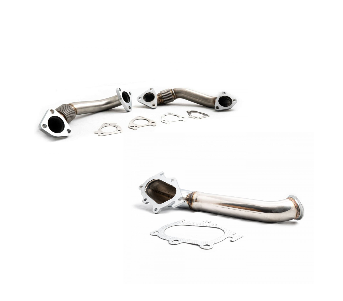 Image of Rudy's Bolt-On HD UpPipe Kit W/ Gaskets & Turbo Pipe For 01-04 GM 6.6 LB7 Diesel